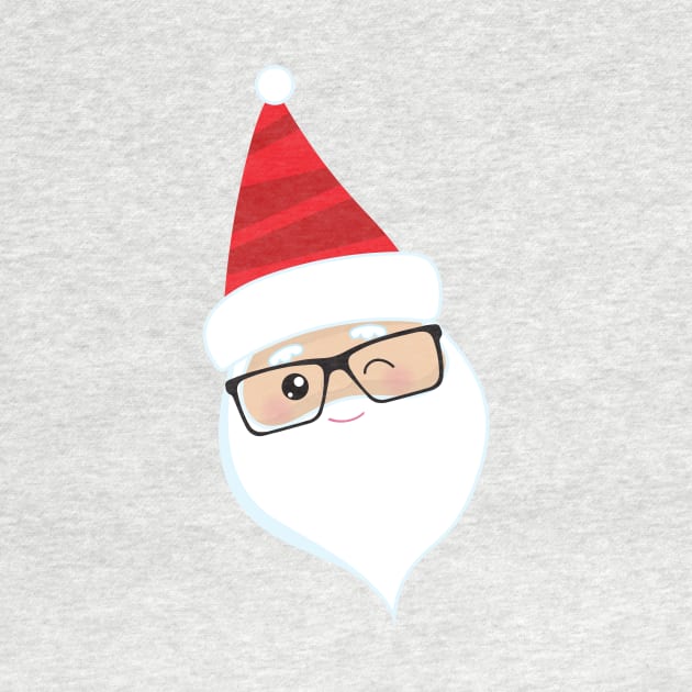 Santa Claus, Christmas, Hipster Santa, Glasses by Jelena Dunčević